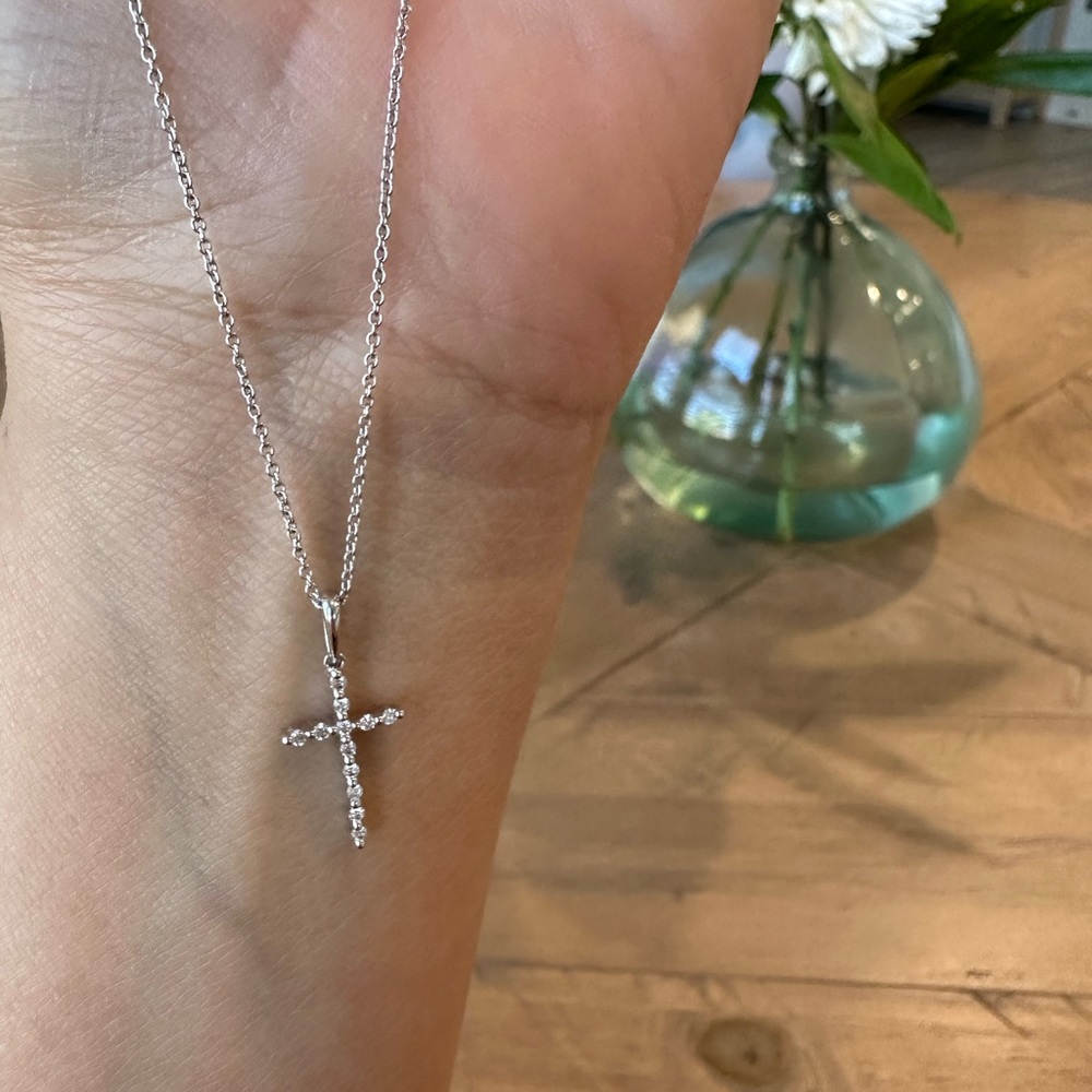 Bony Levy Diamond Cross Necklace